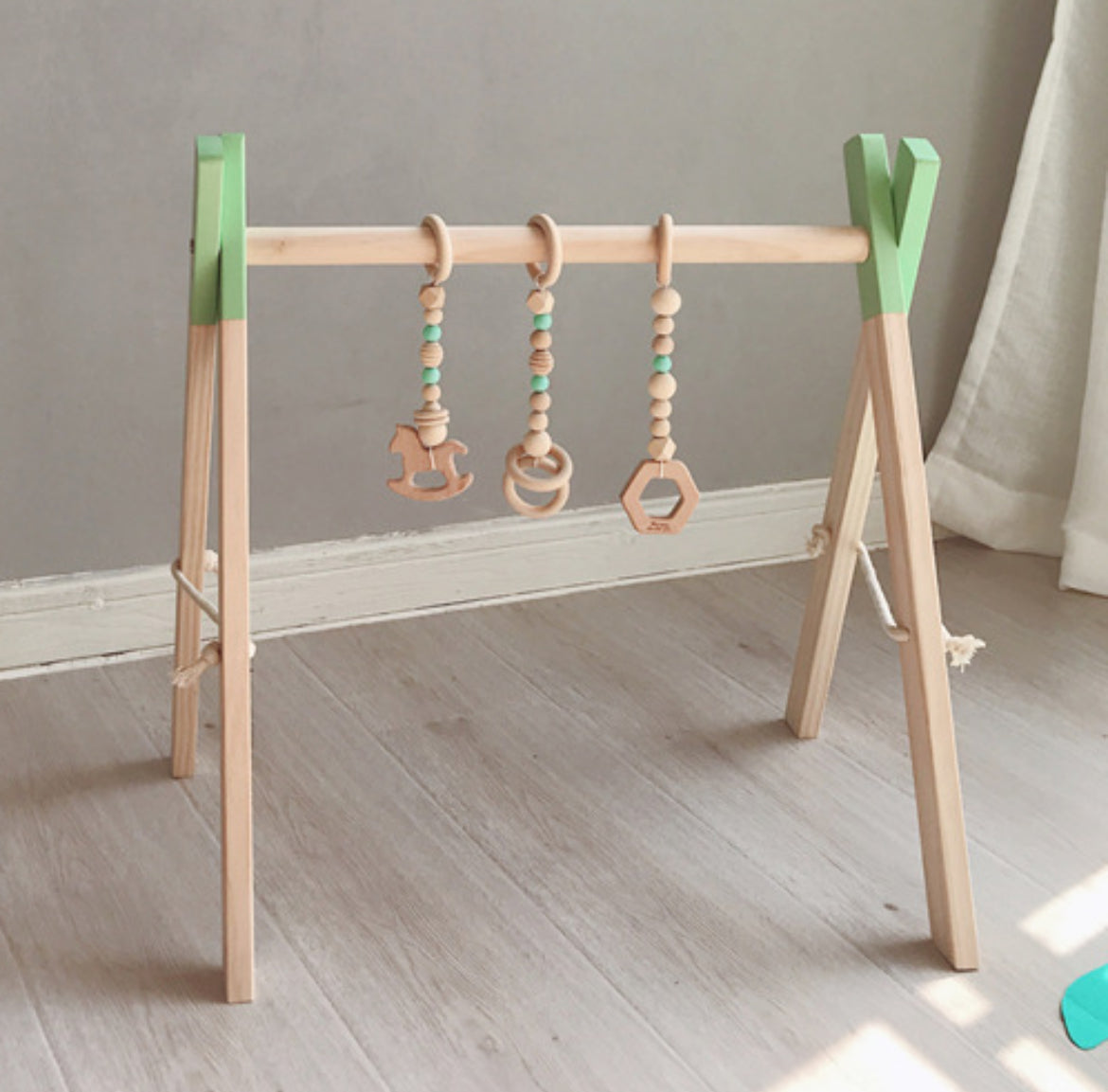 Nordic Wooden Baby Gym Bunnito