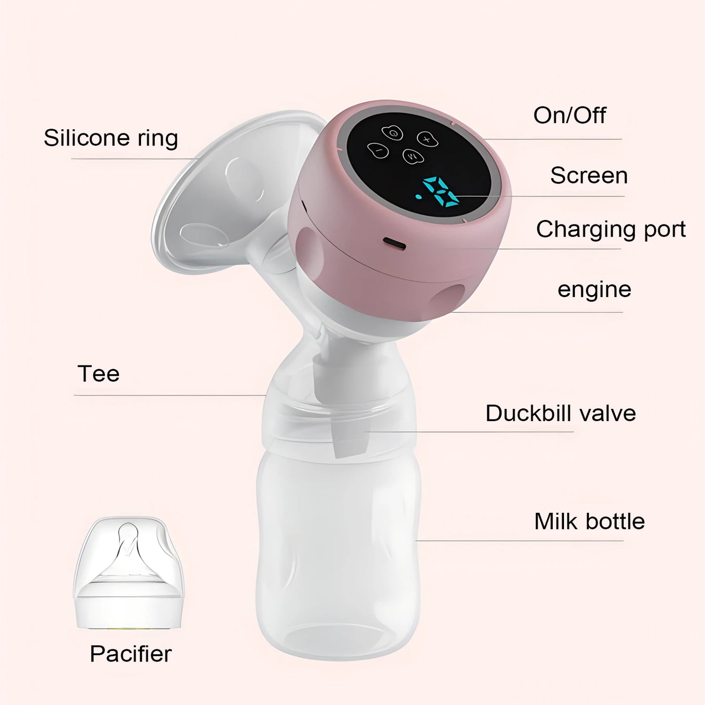 Electric Chargable Breast Pump Bunnito