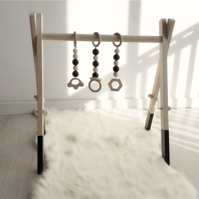 Nordic Wooden Baby Gym Bunnito