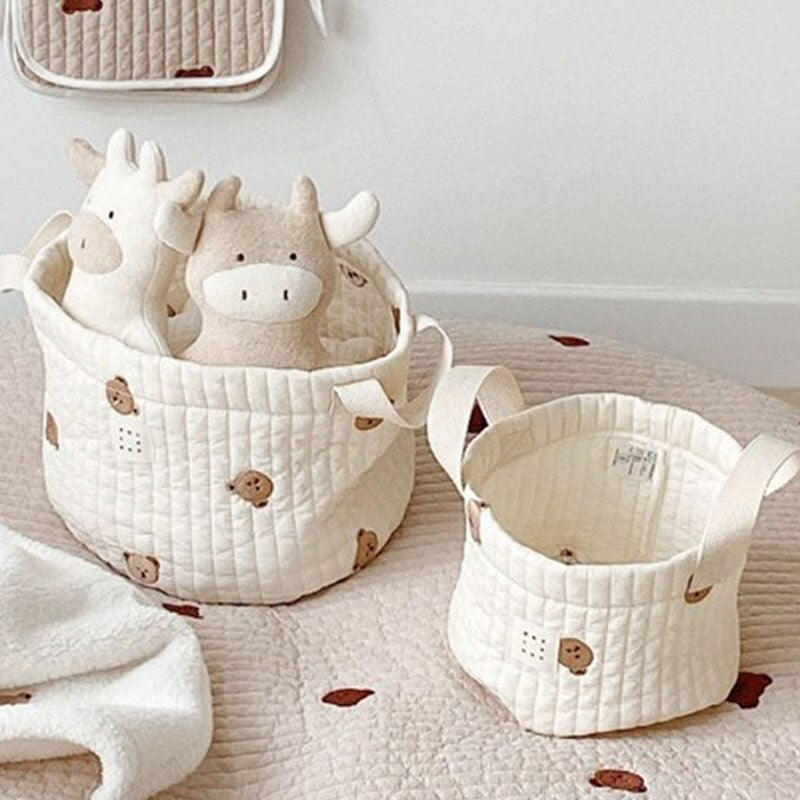 Luxe Toy Storage Basket - Maple Acorn Bunnito