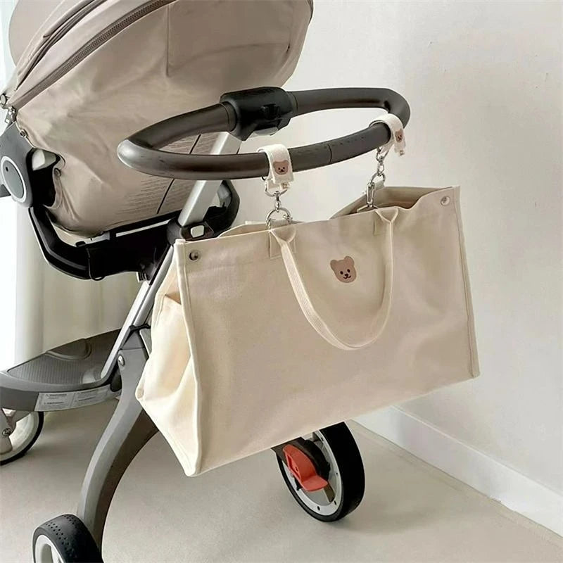 Large Mommy Bag for Stroller Mom Handbags Baby Diaper Bag Canvas Maternity Bag Hospital Travel  Maternity Packages Mother Kids Bunnito