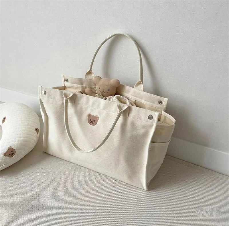 Large Mommy Bag for Stroller Mom Handbags Baby Diaper Bag Canvas Maternity Bag Hospital Travel  Maternity Packages Mother Kids Bunnito