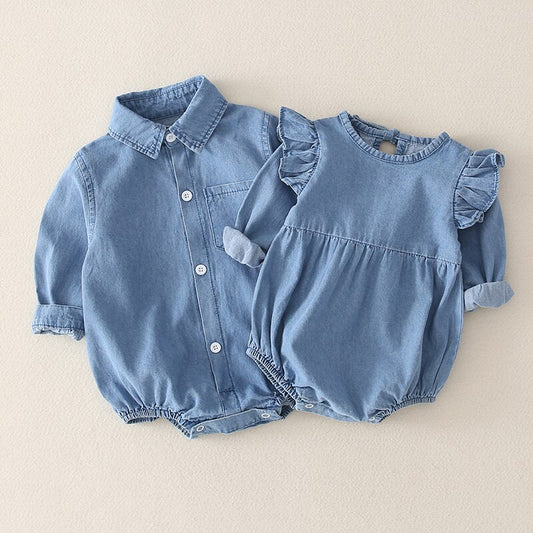 Finely Denim Romper Bunnito