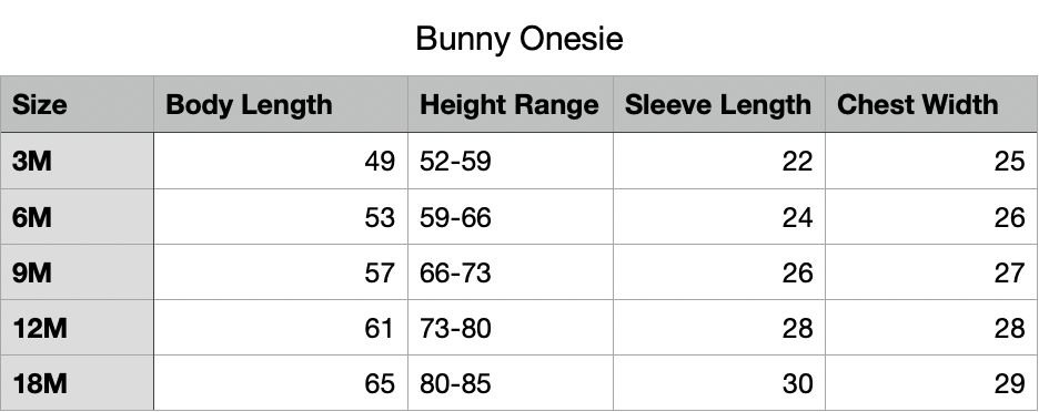 Bunny Onesie Bunnito